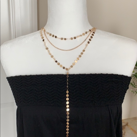 NECKLACE - MULTI LAYER GOLD - SHIMMERING & SEXY - Picture 3 of 8